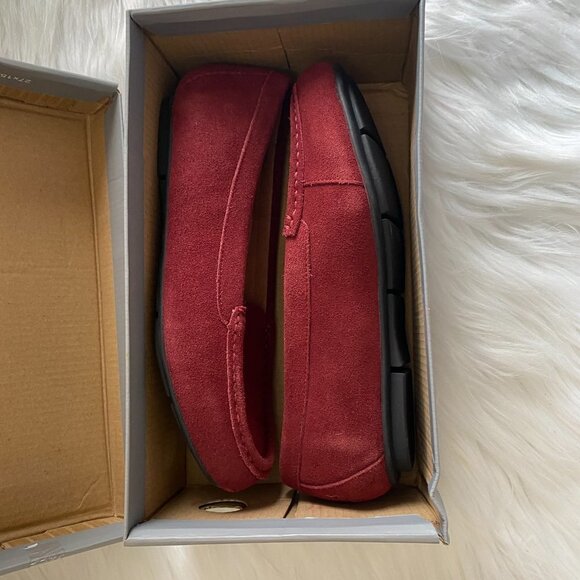 Vionic suede loafers Wine - Picture 2 of 6